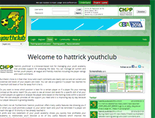 Tablet Screenshot of hattrick-youthclub.org
